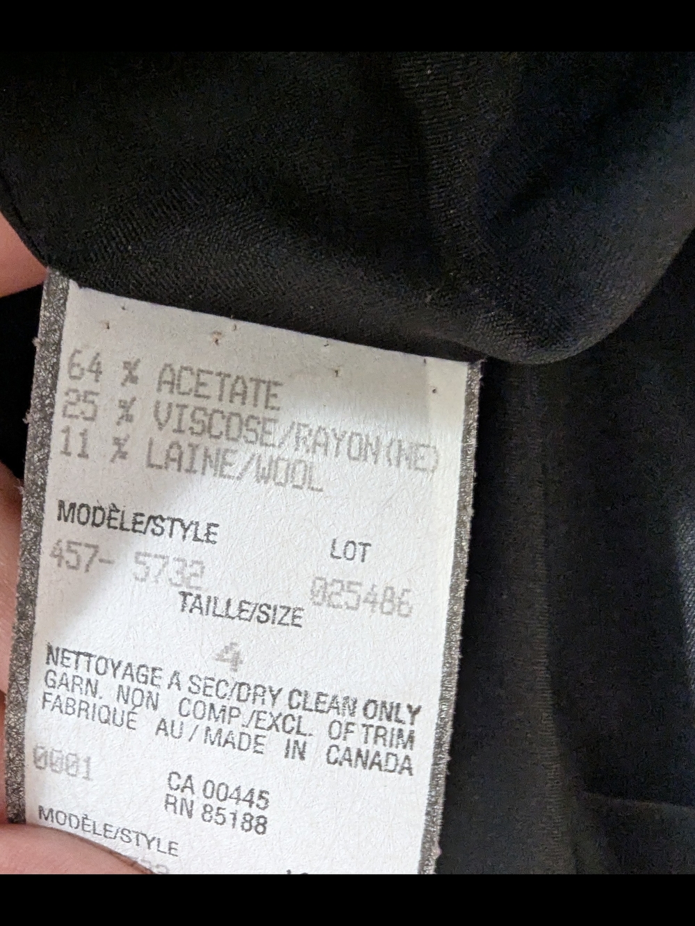 Vintage Portfolio Louben Jacquard Floral Blazer Made in Canada - Picture 7 of 7